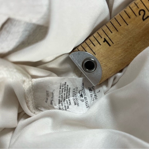 Hummingbird Mini Dress Women Large Ivory Crochet Embroider Open Back Hippie Boho - Picture 4 of 6